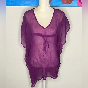 🌸 Purple Sheer Woman’s Top